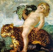 Franz von Stuck Boy Bacchus Riding on a Panther China oil painting reproduction